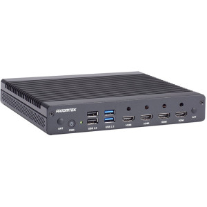 Axiomtek DSP521 Ultra-slim Digital Signage Box, 96GB memory, 1 GbE LAN, 1 2.5 GbE LAN, 4 HDMI, 4 USB